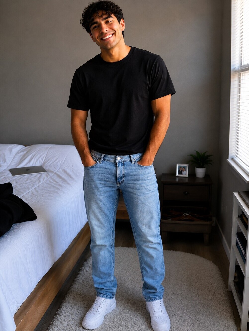 Express Men's Skinny Jeans Light Blue Size 38 x 35
